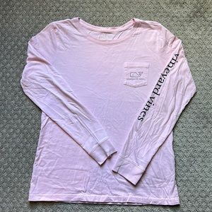 EUC Vineyard Vines Long Sleeve T-shirt in Pale Pink